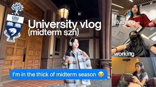 University of Toronto Midterms vlog | Production work, campus gym, fall outfits