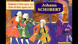 Johann SCHOBERT (.? -1767) Sinfonie F-Dur opus  9/3 &amp; Trio B-Dur opus 16/1-  for soloists - 1967