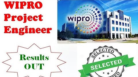 Wipro - Received Offer letter for Project Engineer Role