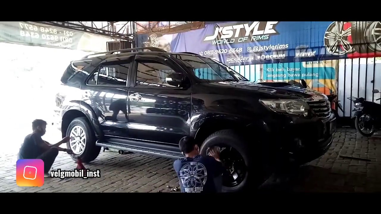 MODIFIKASI VELG TOYOTA FORTUNER - YouTube