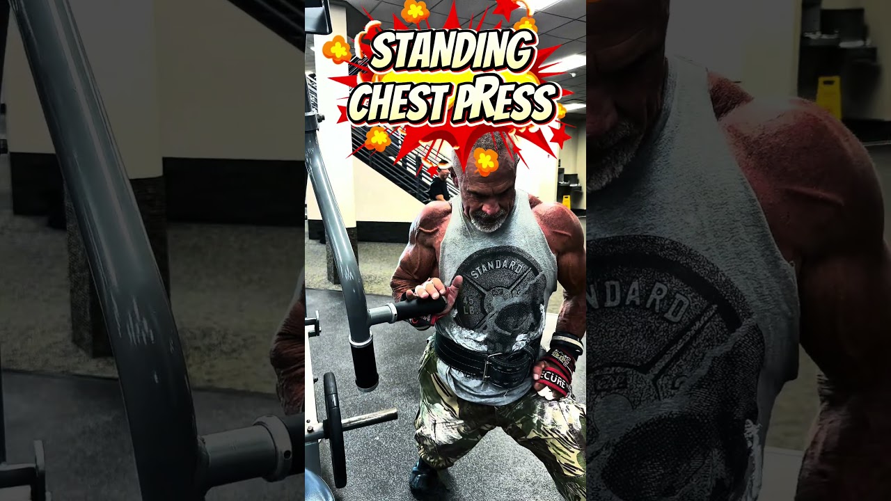 STANDING CHEST PRESS #CHEST #workout #motivation #workouttips #exercise