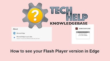 How to see your Flash Player version in Edge
