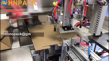 Auto box bottom self-lock tray former