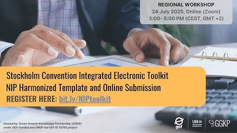 Stockholm Convention Integrated Electronic Toolkit: NIP Harmonized Template and Online Submission