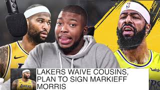 The Los Angeles Lakers Waive Demarcus Cousins, Plan To Sign Markieff Morris| FERRO REACTS SPORTS