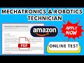 Amazon Mechatronics & Robotics Technician Role | Mechanical & Electrical Engineers Can Apply