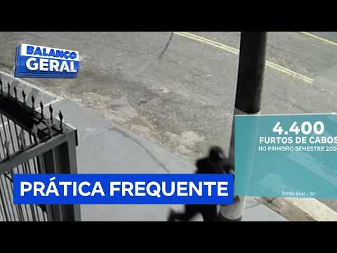 Power cable thefts cause losses and frustration for workers in Diadema, Greater São Paulo