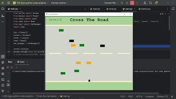 Cross the Road game made using Python language