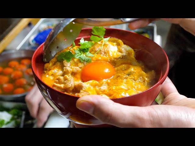 The Ultimate Oyakodon! Close-up on the Super Busy Soba Restaurant