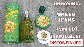 Unboxing Green Jeans by Versace (1996 batch)