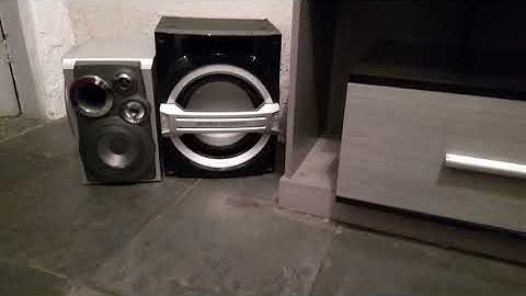 Gradiente AS-580 TOCANDO GRAVES FORTES! COM DOIS SUPERWOFERS DE 10 POLEGADAS da PANASONIC 28/08/2019