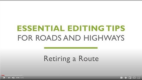 Essential Editing Tips for Esri Roads and Highways - Retiring a Route