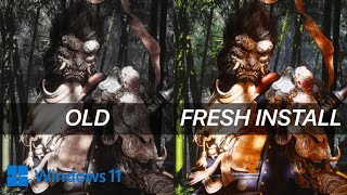 Old Windows 11 vs Fresh Install | Gaming Performance Test