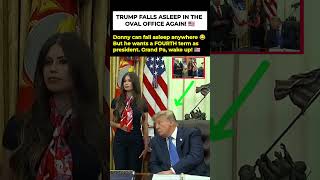 TRUMP FALLS ASLEEP IN THE OVAL OFFICE AGAIN!