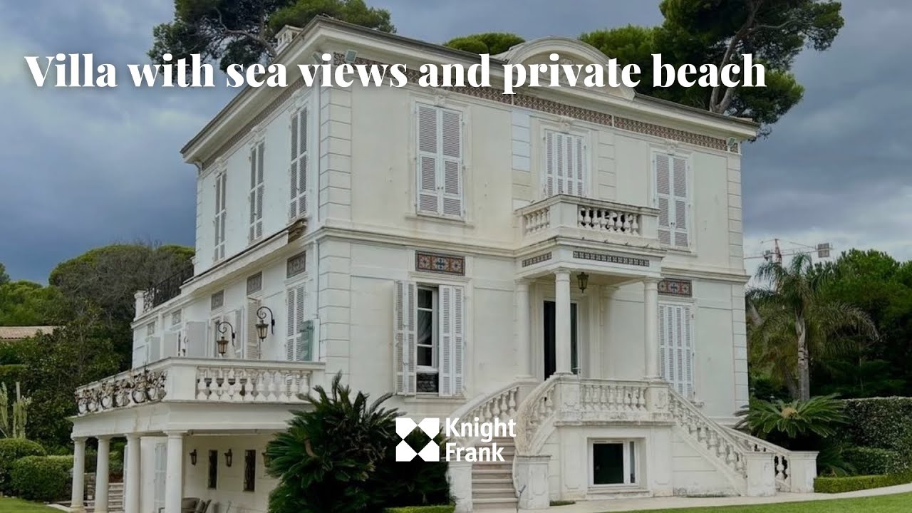 Villa with sea views and private beach - Knight Frank French Riviera