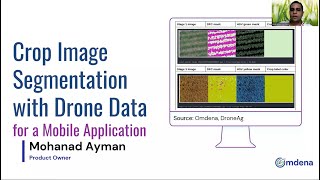 Crop Image Segmentation with Drone Data for a Mobile Application