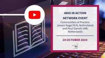 Communities of Practice - Jeroen Nagel GLB, Netherlands and Paul Daniels VAB, Netherlands