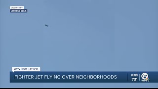 Another fighter jet spotted over western Palm Beach County