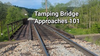 How to Tamp Into and Out of a Railroad Bridge or Crossing