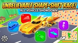 Shape Shifting Race, Can You Shape-Shift Faster Than a Pro? 🏎️ Shape Shifting Race 3D Gameplay In 4k screenshot 3