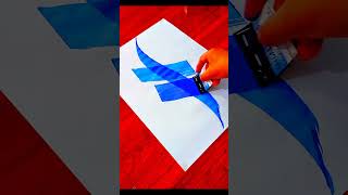 🌟 Allah Name Calligraphy with Spoon and Dots | Satisfying Islamic Art #shorts
