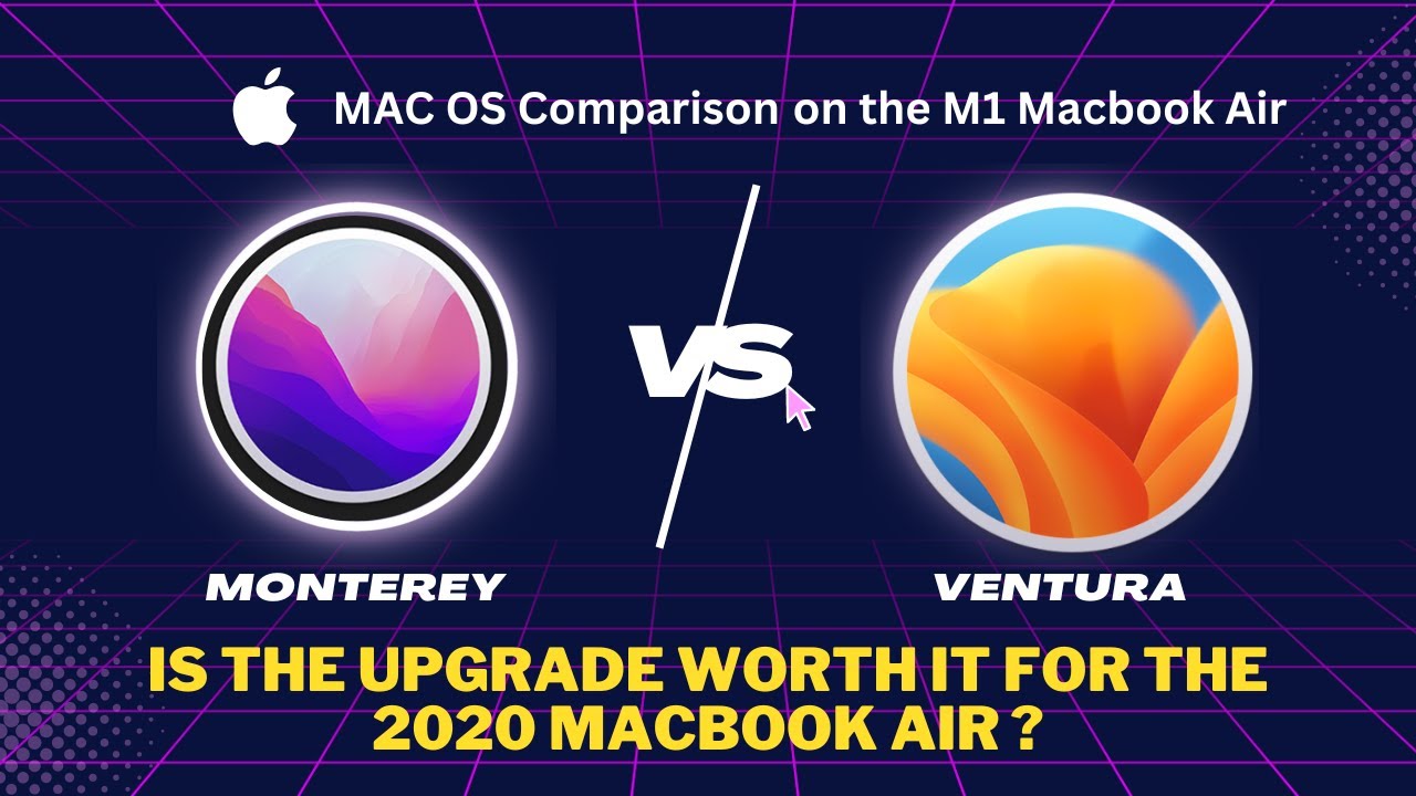 Mac OS Monterey Vs Ventura on the 2020 M1 MacBook Air YouTube