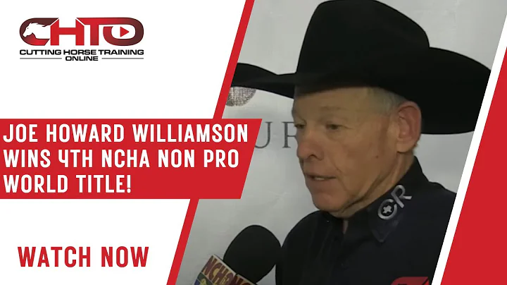 Joe Howard Williamson Wins 4th  NCHA Non Pro World...