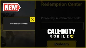 NEW Redeem Code September 2022 | COD Mobile Garena