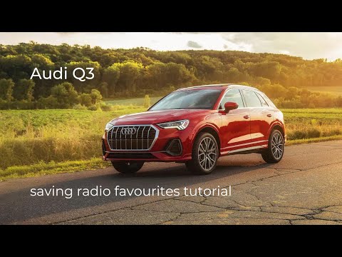 How to configure radio presets on the new 2021 Audi Q3 and up and A4 and  other models tutorial. 