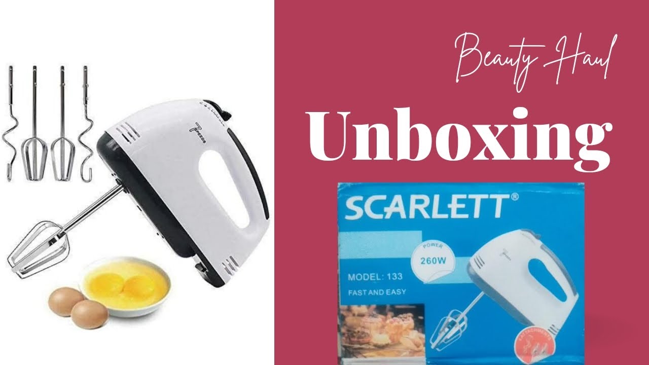 Scarlett 7 speed hand mixer//UNBOXING AND REVIEW//HAND BLENDER BEATER