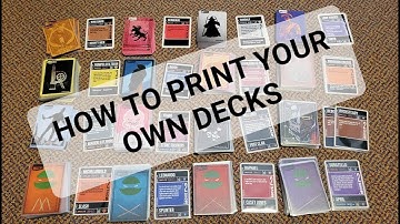 Printing off your own Unmatched decks