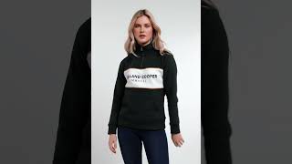 Holland Cooper Sporting heritage Zip Henley racing green