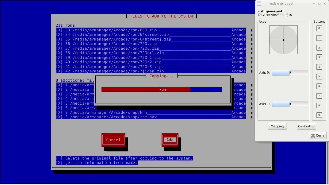 Armanager - Adding the first emulator