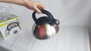 Чайник Maestro MR 1306 - обзор чайника из матовой нержавеющей стали для газовых и индукционных плит