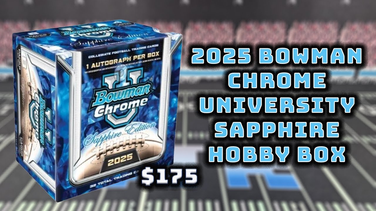 Футбольный мяч Университета Боумена Chrome 2025 года: сапфировое издание!