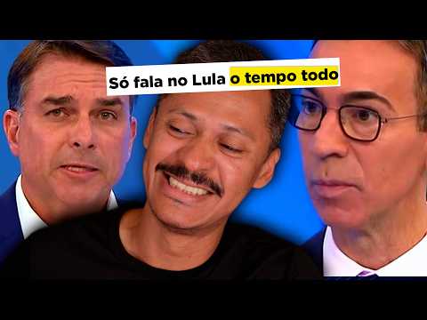 FLÁVIO BOLSONARO NO JN: SÓ FALOU NO LULA