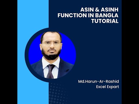 ASIN & ASINH Function in 6 Mins l Professional Excel l Day-39