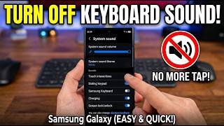 How to Turn Off Keyboard Sound on Samsung Phone (Easy Guide 2026)