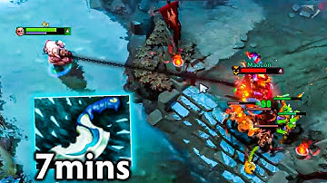 7-Minute Blink Dagger = Free MMR! Pudge Made This Game Look So Easy | Genius Pudge