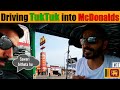 I DROVE a Rented TukTuk in a McDonalds in Srilanka | How to rent a TukTuk?
