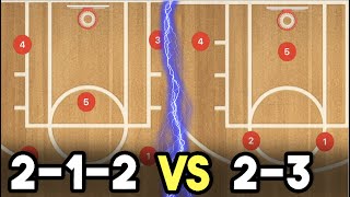 2-1-2 Zone Defense vs 2-3 Zone Defense Whats The Difference?