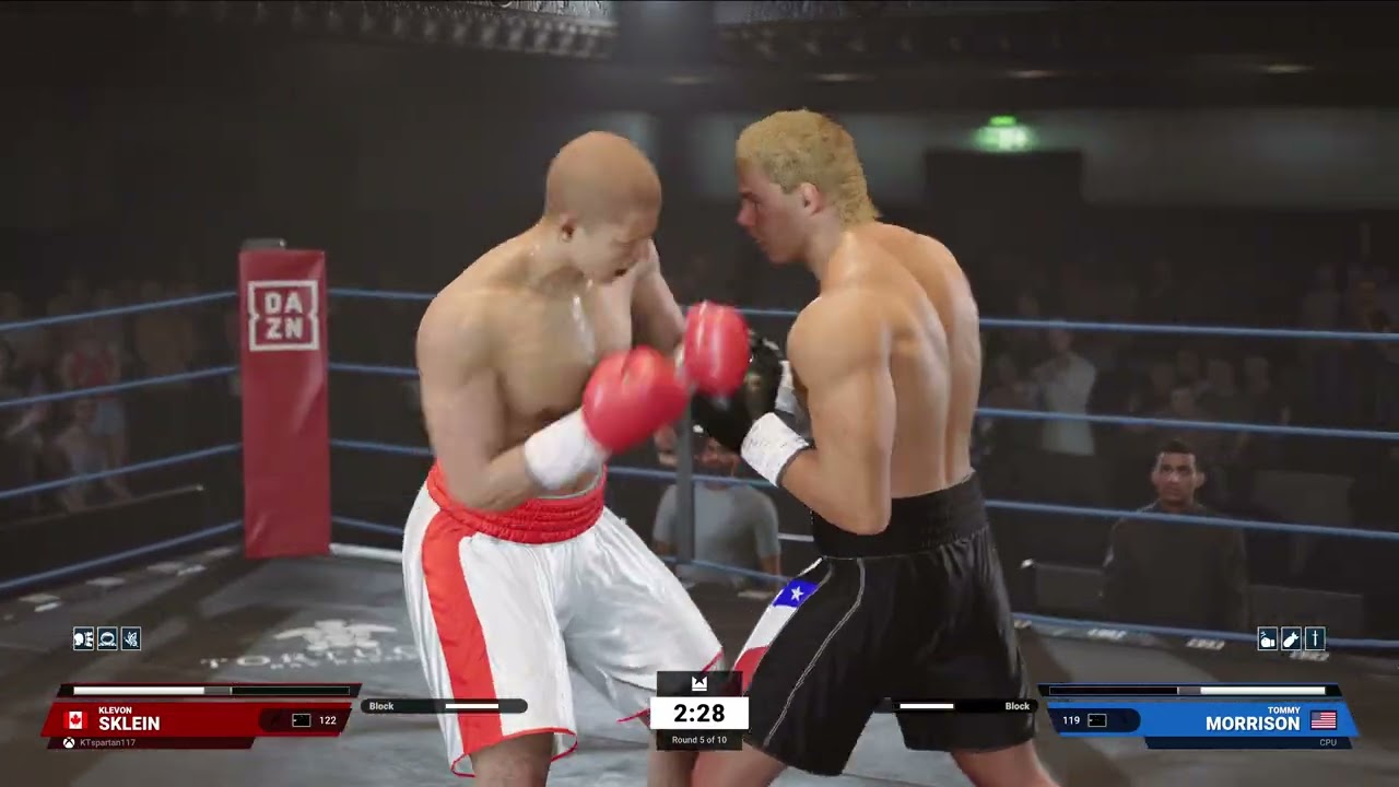 Undisputed in 2026 on XBOX Series X. Sklein vs Tommy THE gun DUKE Morrison. 83 vs 89
