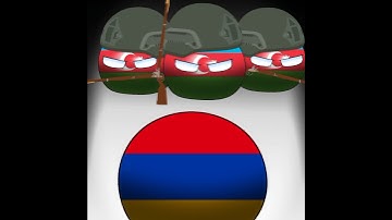 Azerbaijan vs Armenia #countryballs #animation #azerbaijan #armenia #turkey #edit
