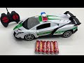 Unboxing RC police car, EV stunt deformation car, EV mechanical tank, electric toy