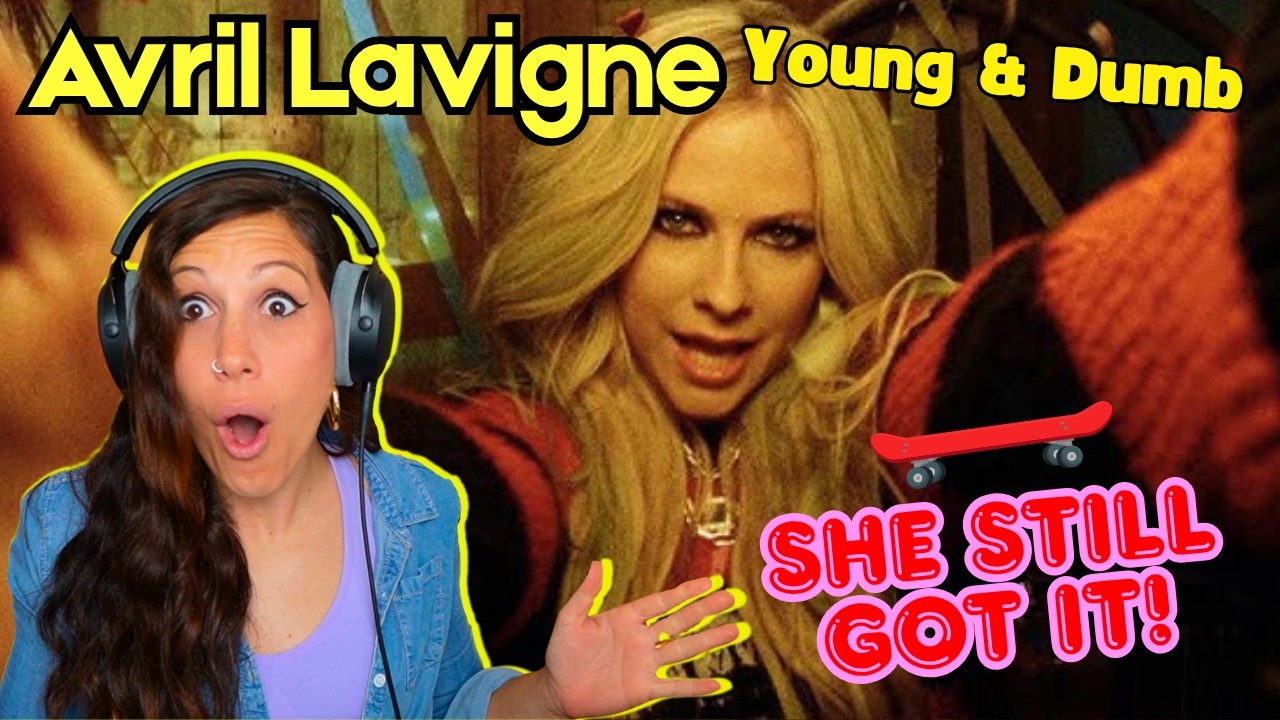 Она вернулась!!! Впервые слушаю Avril Lavigne - Young & Dumb #реакция