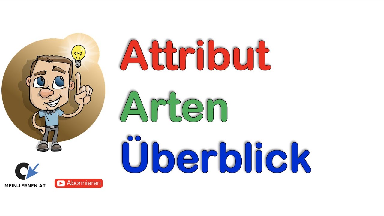 Update Die Attributarten im Überblcik