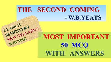 THE SECOND COMING by YEATS MCQ with ANSWERS