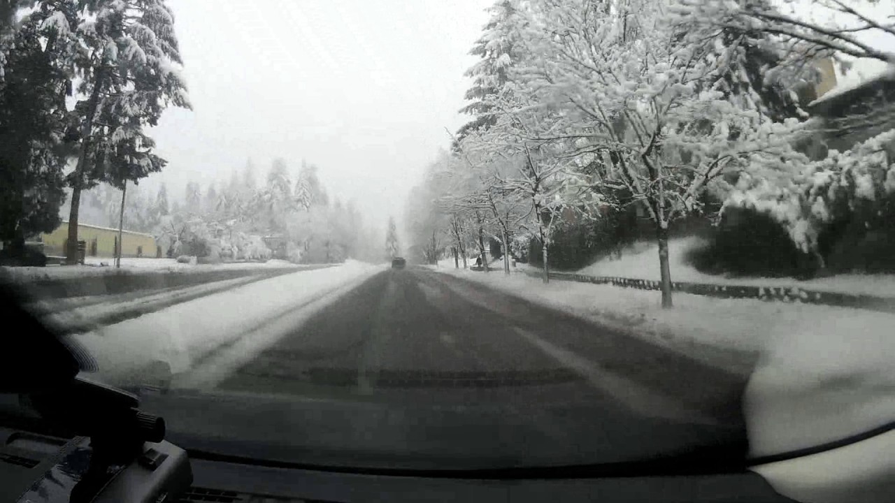 Redmond to Bellevue Snow Drive YouTube