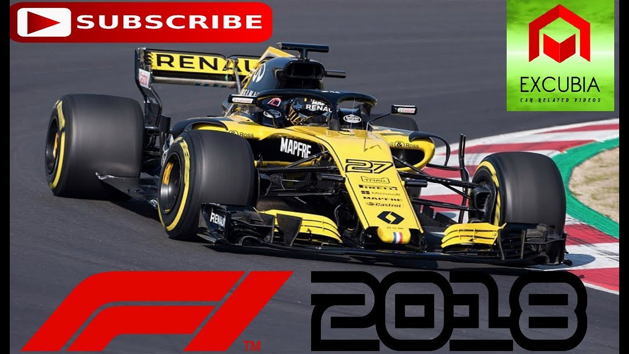 F1 2018 FIRST RACE WITH A STEERING WHEEL,ABSOLUTELY INSANE !!!