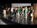 Flash Mob "One Day More" (Les Mis...with CC subtitles)  - West Des Moines Schools - Welcome Back